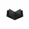 RECESSED TRACK LVM conector angular horizontal | negro 10158