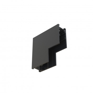 Esquina angular para montaje en superficie en pared/techo para guía magnética TRACK LVM 48 V | negro 10165