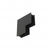 Esquina angular para montaje en superficie en pared/techo para guía magnética TRACK LVM 48 V | negro 10165