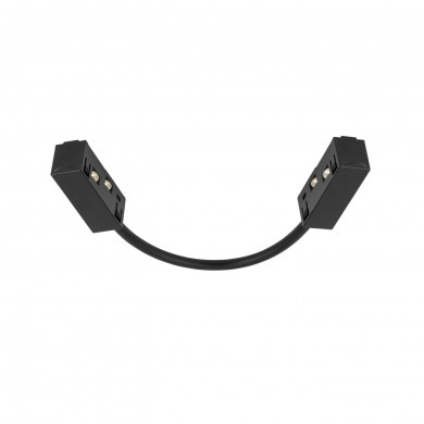 Conector angular para rieles magnéticos LVM 48V de 32 cm | negro 10166