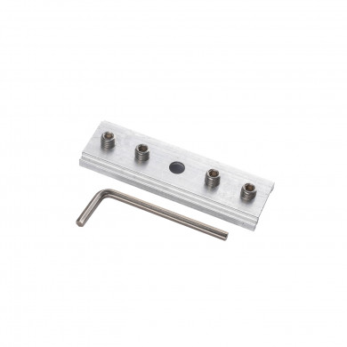 Conector de abrazadera de montaje en riel magnético LVM Allen | plateado 10171