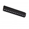 Luminaria LED FOCUS de 20 cm, 9 W y 3000 K para rieles magnéticos | negro 10144