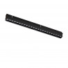 Luminaria LED FOCUS de 39 cm, 15 W y 3000 K para rieles magnéticos | negro 10150