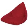 Rojo puff pera Bermudas terciopelo
