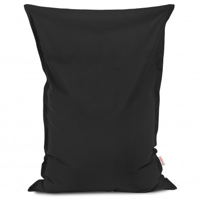 Negro Puff Almohada terciopelo