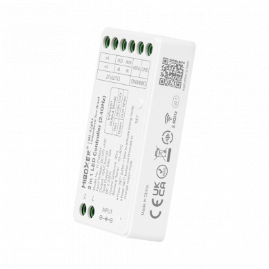 Controlador LED 2,4 GHz 2 en 1 12 V-24 VCC 12 A | MONO CCT