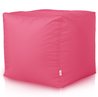 Rosa Puff Cuadrado Cubo Exterior nylon