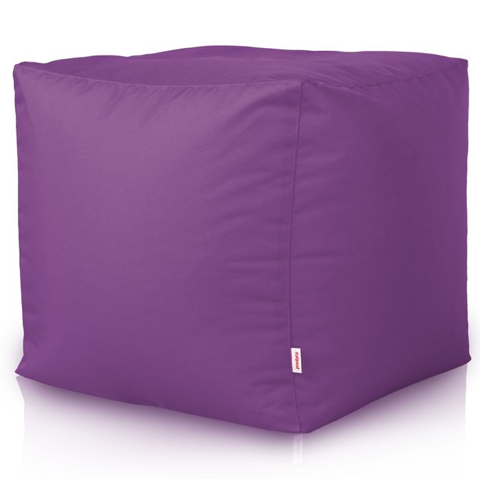 Púrpura Puff Cuadrado Cubo Exterior nylon