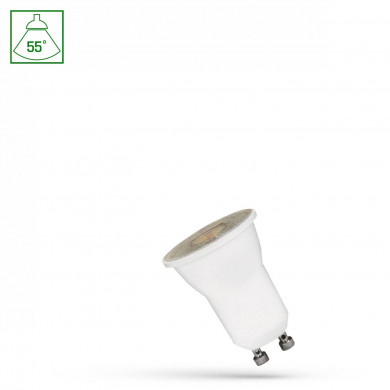 LED MR11 GU10 230 V 4 W SMD 55 st WW con lente ESPECTRO
