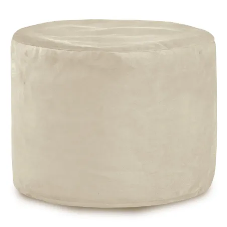 Puff cilíndrico de terciopelo suave, ideal para un toque elegante en tu hogar