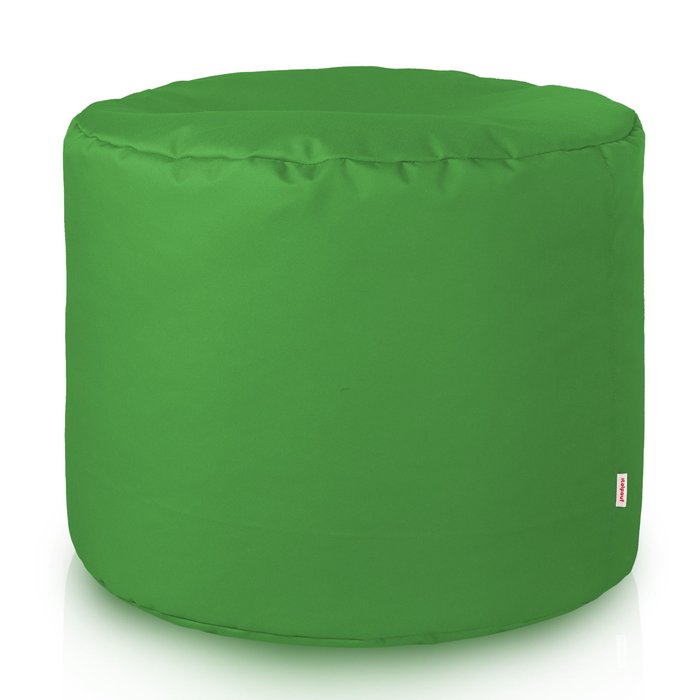 Verde Puff Con Ruedas Cilindro nylon