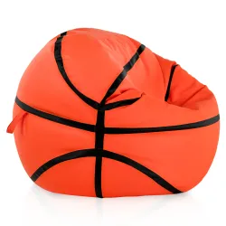 Puff Pelota Basketball para Sentar - Piel Sintética