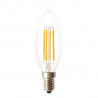 Bombilla LED FILAMENT E14 4W cálida 1800K C35 vela