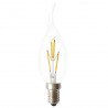 Bombilla LED FILAMENT E14 3W cálida 1800K llama de vela C35-6