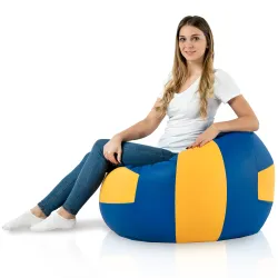 Puff clásico para niños, ideal para habitaciones de juegos o decoración deportiva