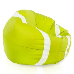 Puff Pelota Tenis Lima - Piel Sintética