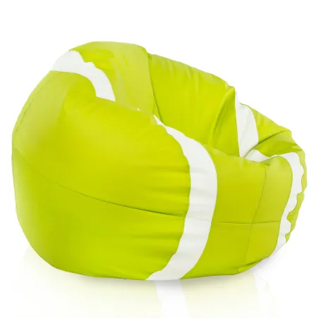 Puff Pelota Tenis Lima - Piel Sintética