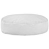 Blanco Almohada Redonda Monaco cuero ecológico