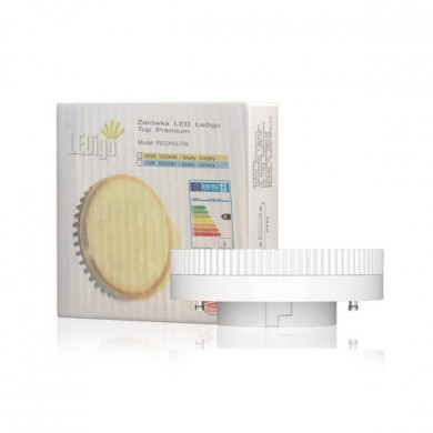 Bombilla LED SMD GX53 de 8,7 W plana | color neutro