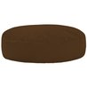 Marrón Almohada Redonda Monaco cuero ecológico