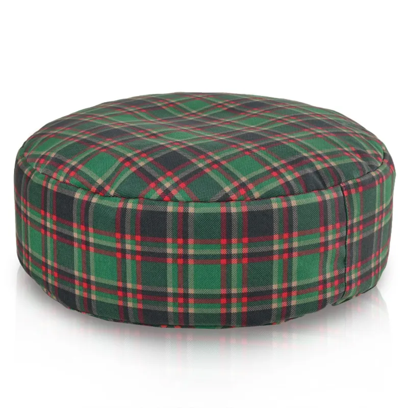 Puff Reposapiés Redondo - Tejido Estampado Premium