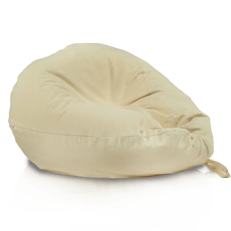 Puff Pera XXL para adultos Gigante - Algodón Natural Premium - Sin teñir, Ecológico – vista 2