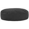 Negro Almohada Redonda Monaco cuero ecológico