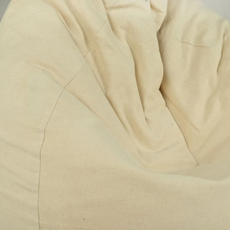 Puff Pera XXL para adultos Gigante - Algodón Natural Premium - Sin teñir, Ecológico – vista 3
