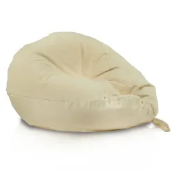 Puff Pera XL Estándar - Algodón Natural Premium - Sin teñir, Ecológico – vista 2