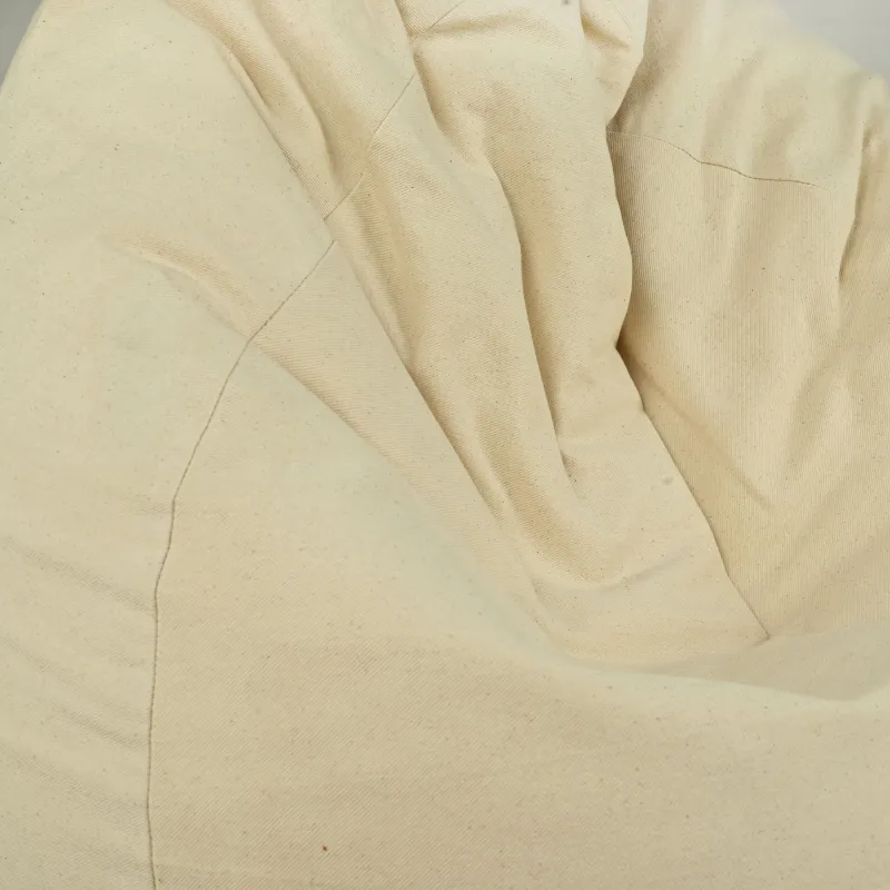 Puff Pera XL Estándar - Algodón Natural Premium - Sin teñir, Ecológico – vista 3