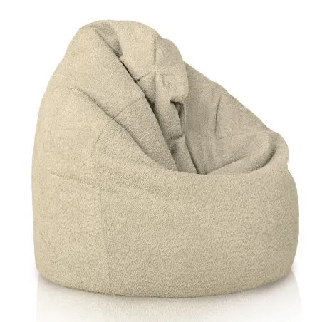 Puff Pera XL Estándar - Borreguito Bouclé