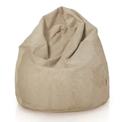 Puff Pera XL Estándar - Terciopelo con Textura Dot – vista 3