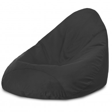 Gris puff pera Drop XXL terciopelo