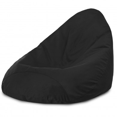 Negro puff pera Drop XXL terciopelo