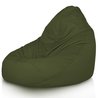 Verde oscuro puff pera Drop XXL nylon
