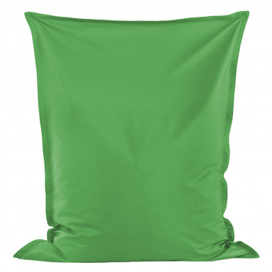 Verde Puff Almohada cuero ecológico