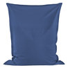 Azul Puff Almohada cuero ecológico