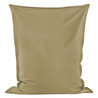 Beige Puff Almohada cuero ecológico