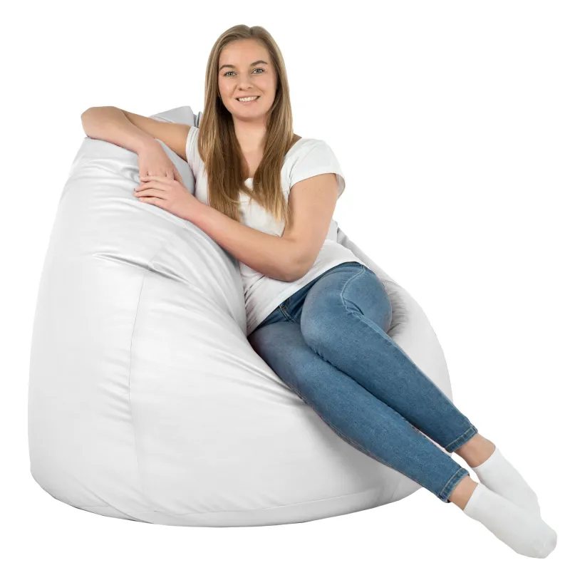 Puff Pera XXL para adultos Gigante - Piel Sintética – vista 3