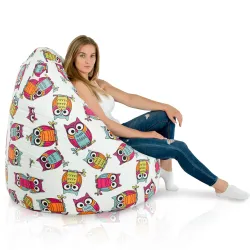 Puff Pera XXL para adultos Gigante - Tejido Estampado Premium – vista 8