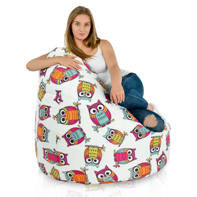 Puff Pera XXL para adultos Gigante - Tejido Estampado Premium – vista 9