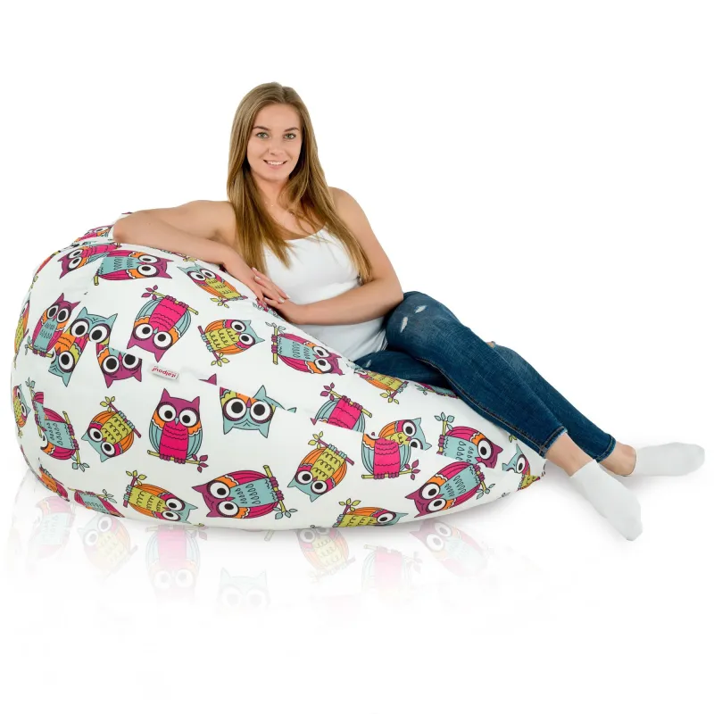 Puff Pera XXL para adultos Gigante - Tejido Estampado Premium – vista 10