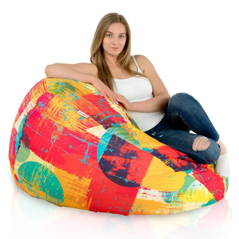 Puff Pera XXL para adultos Gigante - Tejido Estampado Premium – vista 14