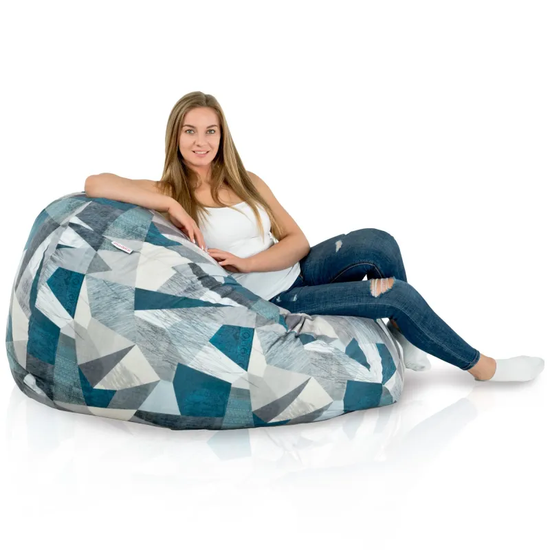 Puff Pera XXL para adultos Gigante - Tejido Estampado Premium – vista 5