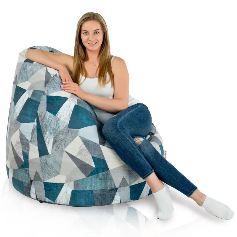Puff Pera XXL para adultos Gigante - Tejido Estampado Premium – vista 4