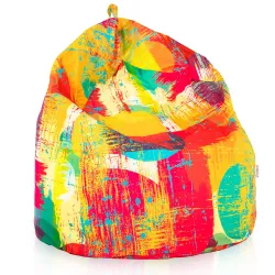 Puff Pera XXL para adultos Gigante - Tejido Estampado Premium