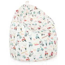 Puff Pera XXL para adultos Gigante - Tejido Estampado Premium – vista 15