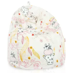 Puff Pera para adultos - Tejido Estampado Premium