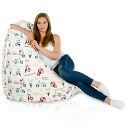 Puff Pera XXL para adultos Gigante - Tejido Estampado Premium – vista 17