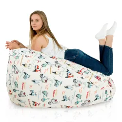 Puff Pera XXL para adultos Gigante - Tejido Estampado Premium – vista 19